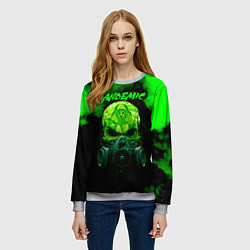 Свитшот женский Пандемия, цвет: 3D-меланж — фото 2