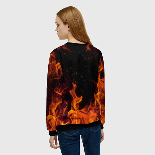 Женский свитшот Black Sabbath / 3D-Черный – фото 4