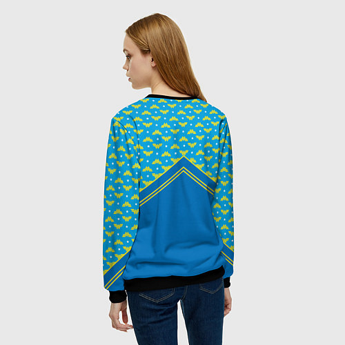 Женский свитшот Be the hero / 3D-Черный – фото 4