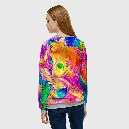 Женский свитшот TIE DYE / 3D-Меланж – фото 4