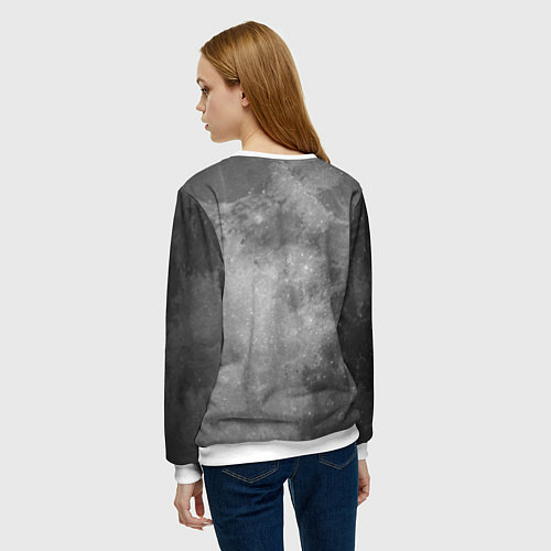 Женский свитшот ЛУНА / 3D-Белый – фото 4