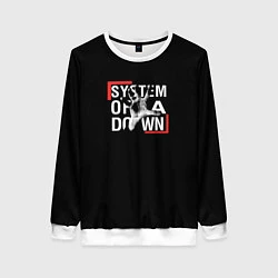 Свитшот женский System of a Down, цвет: 3D-белый