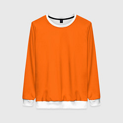 Свитшот женский Цвет апельсиновая корка, цвет: 3D-белый