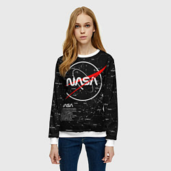 Свитшот женский NASA, цвет: 3D-белый — фото 2
