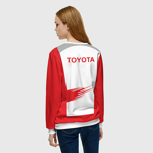 Женский свитшот Toyota Driver / 3D-Белый – фото 4