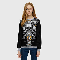 Свитшот женский Megadeth, цвет: 3D-меланж — фото 2