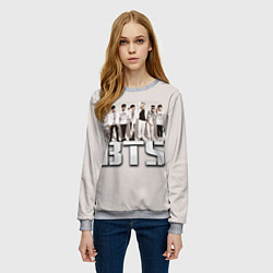 Свитшот женский BTS, цвет: 3D-меланж — фото 2