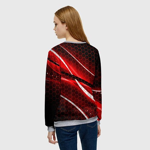 Женский свитшот RUST / 3D-Меланж – фото 4