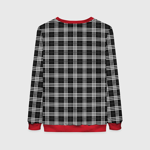 Женский свитшот Шотландка / 3D-Красный – фото 2