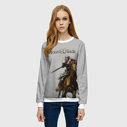 Свитшот женский Mount and Blade, цвет: 3D-белый — фото 2