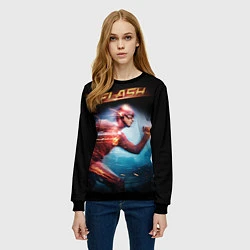 Свитшот женский The Flash, цвет: 3D-черный — фото 2
