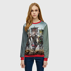 Свитшот женский For Honor, цвет: 3D-красный — фото 2