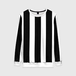 Свитшот женский Полоска, цвет: 3D-белый
