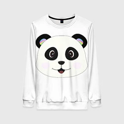 Свитшот женский Panda, цвет: 3D-белый