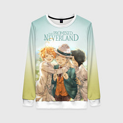 Свитшот женский The Promised Neverland, цвет: 3D-белый