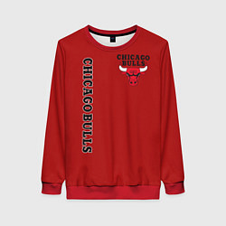 Свитшот женский CHICAGO BULLS, цвет: 3D-красный