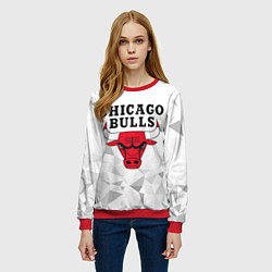 Свитшот женский CHICAGO BULLS, цвет: 3D-красный — фото 2