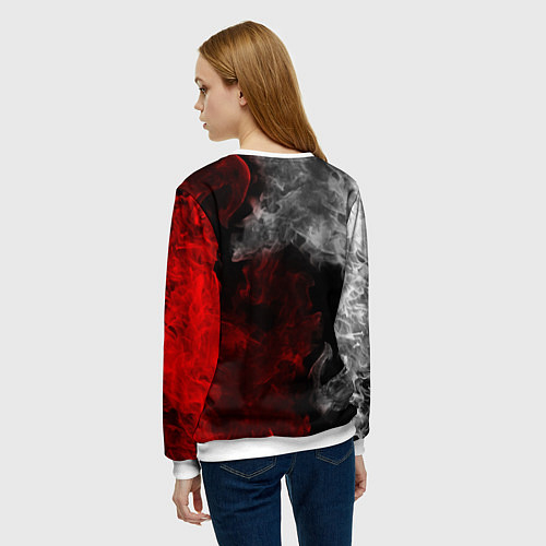 Женский свитшот CHICAGO BULLS / 3D-Белый – фото 4