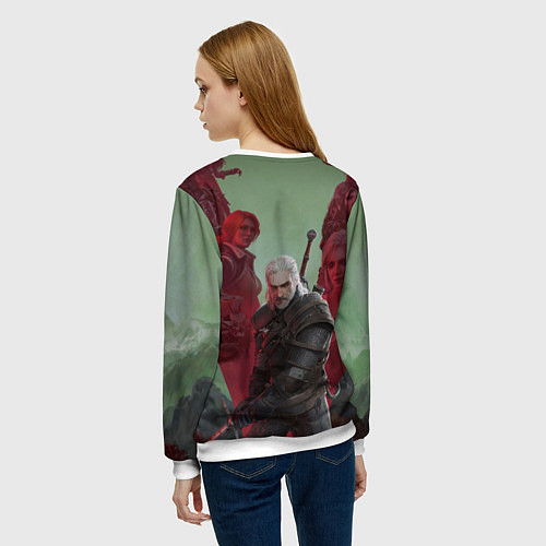 Женский свитшот The Witcher 5-летие / 3D-Белый – фото 4