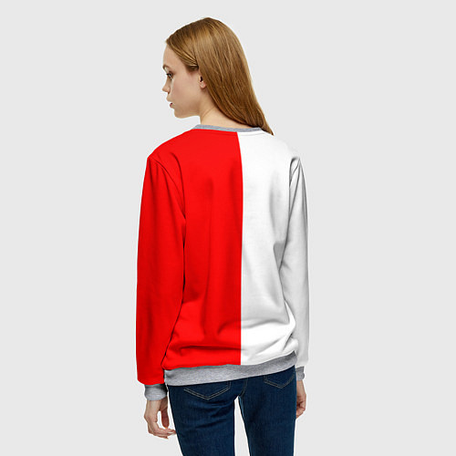 Женский свитшот HONDA / 3D-Меланж – фото 4