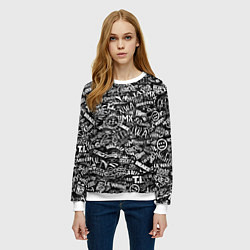 Свитшот женский Top Hip Hop, цвет: 3D-белый — фото 2