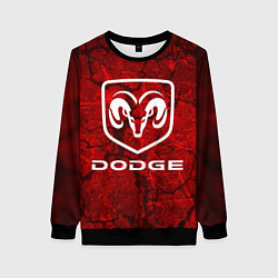 Свитшот женский DODGE, цвет: 3D-черный
