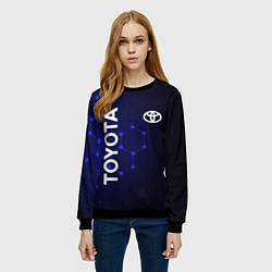 Свитшот женский TOYOTA, цвет: 3D-черный — фото 2
