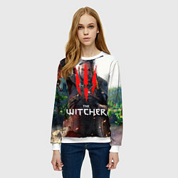 Свитшот женский The Witcher, цвет: 3D-белый — фото 2