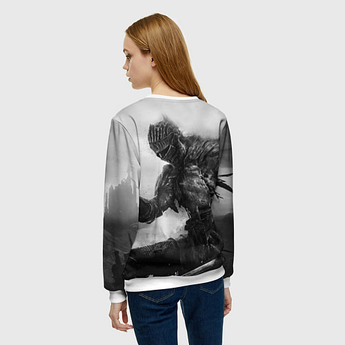 Женский свитшот DARK SOULS / 3D-Белый – фото 4