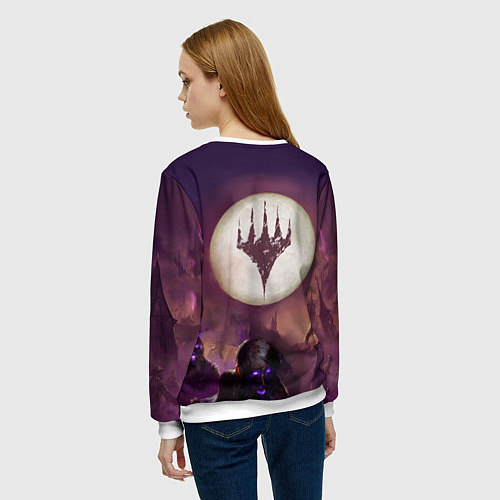 Женский свитшот Eldritch Moon / 3D-Белый – фото 4