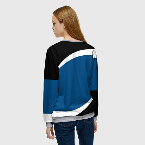 Женский свитшот Russia / 3D-Меланж – фото 4