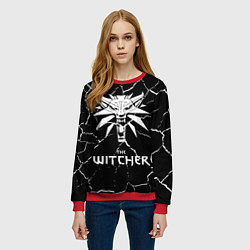 Свитшот женский The Witcher, цвет: 3D-красный — фото 2