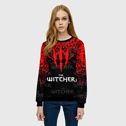 Свитшот женский The Witcher, цвет: 3D-черный — фото 2