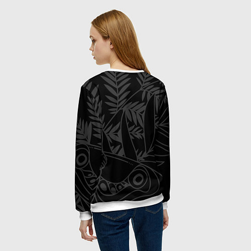 Женский свитшот ЭЛЛИ ТАТУИРОВКА / 3D-Белый – фото 4