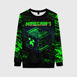 Свитшот женский MINECRAFT, цвет: 3D-черный