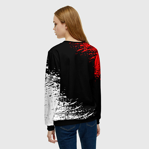 Женский свитшот TOYOTA / 3D-Черный – фото 4