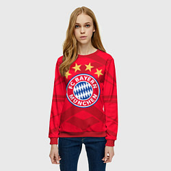 Свитшот женский BAYERN MUNCHEN, цвет: 3D-красный — фото 2