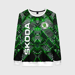 Свитшот женский SKODA, цвет: 3D-белый