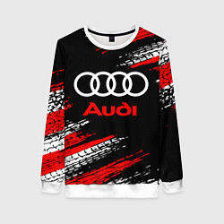 Свитшот женский AUDI, цвет: 3D-белый