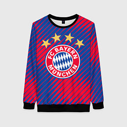 Свитшот женский BAYERN MUNCHEN, цвет: 3D-черный