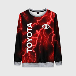 Свитшот женский TOYOTA, цвет: 3D-меланж
