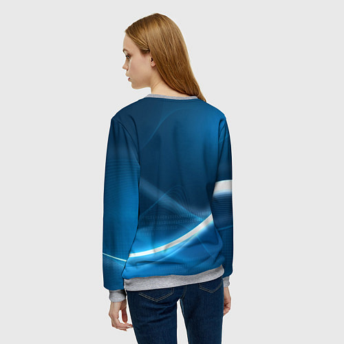 Женский свитшот TOYOTA / 3D-Меланж – фото 4