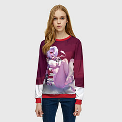 Свитшот женский ХЕЛЛТЕЙКЕР, цвет: 3D-красный — фото 2