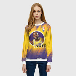 Свитшот женский LeBron James, цвет: 3D-белый — фото 2