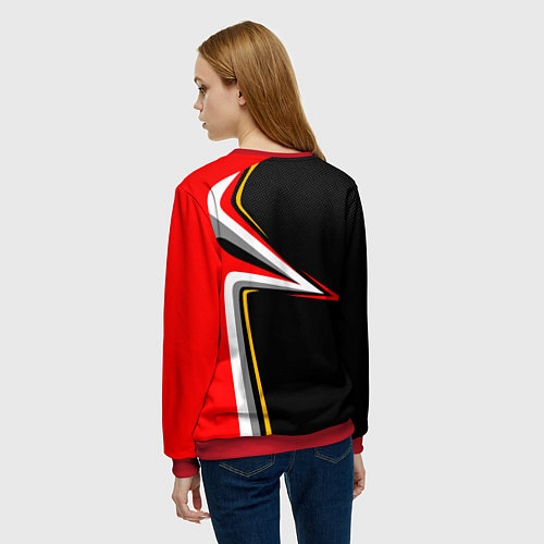 Женский свитшот Ювентус Униформа / 3D-Красный – фото 4