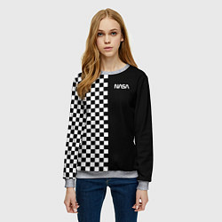 Свитшот женский NASA, цвет: 3D-меланж — фото 2
