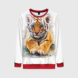 Свитшот женский Tiger Art, цвет: 3D-красный