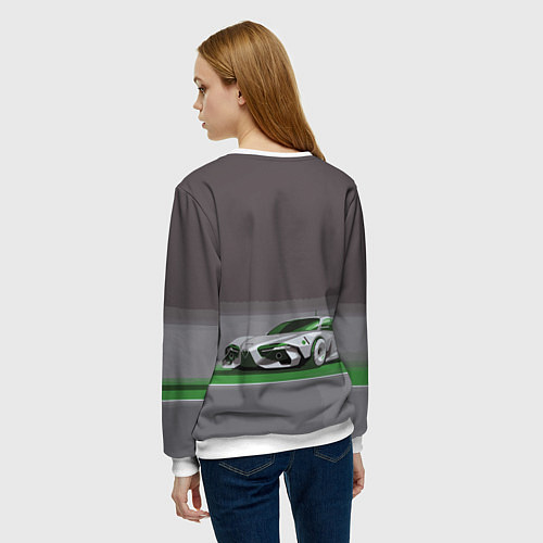 Женский свитшот Alfa Romeo motorsport / 3D-Белый – фото 4