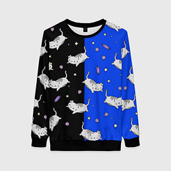Свитшот женский КИСЫ, цвет: 3D-черный