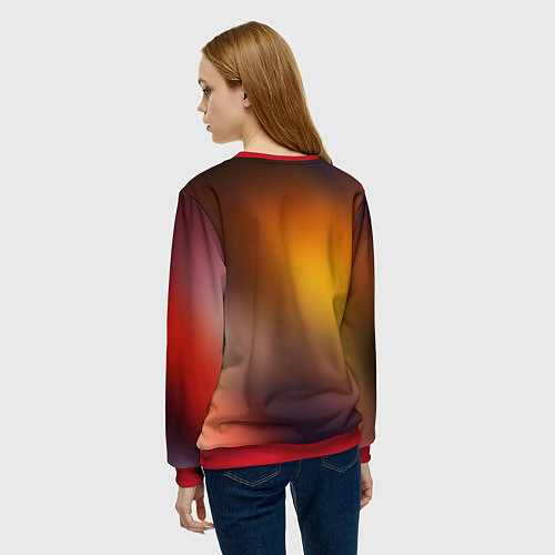 Женский свитшот Дазай и Чуя / 3D-Красный – фото 4